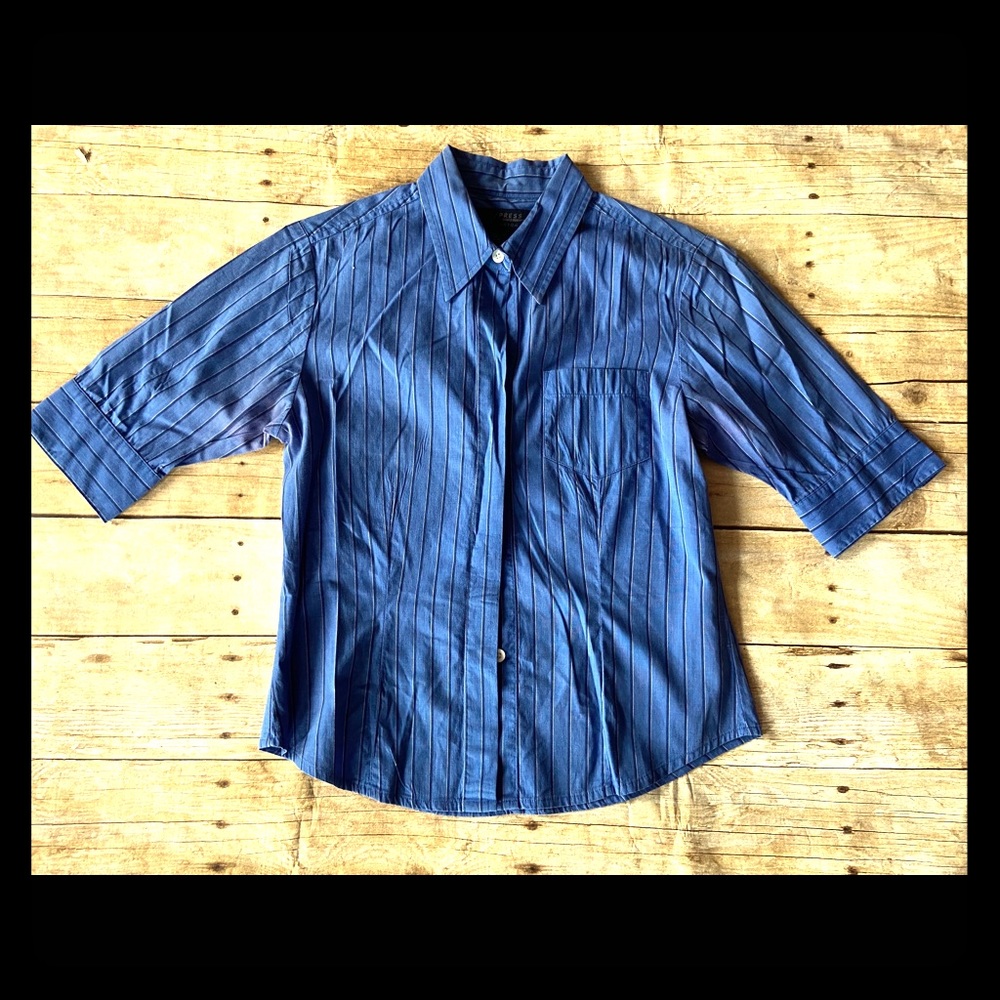 2/$15 Express blue button down